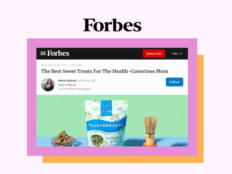 Forbes: The Best Sweet Treats For The Health-Conscious Mom