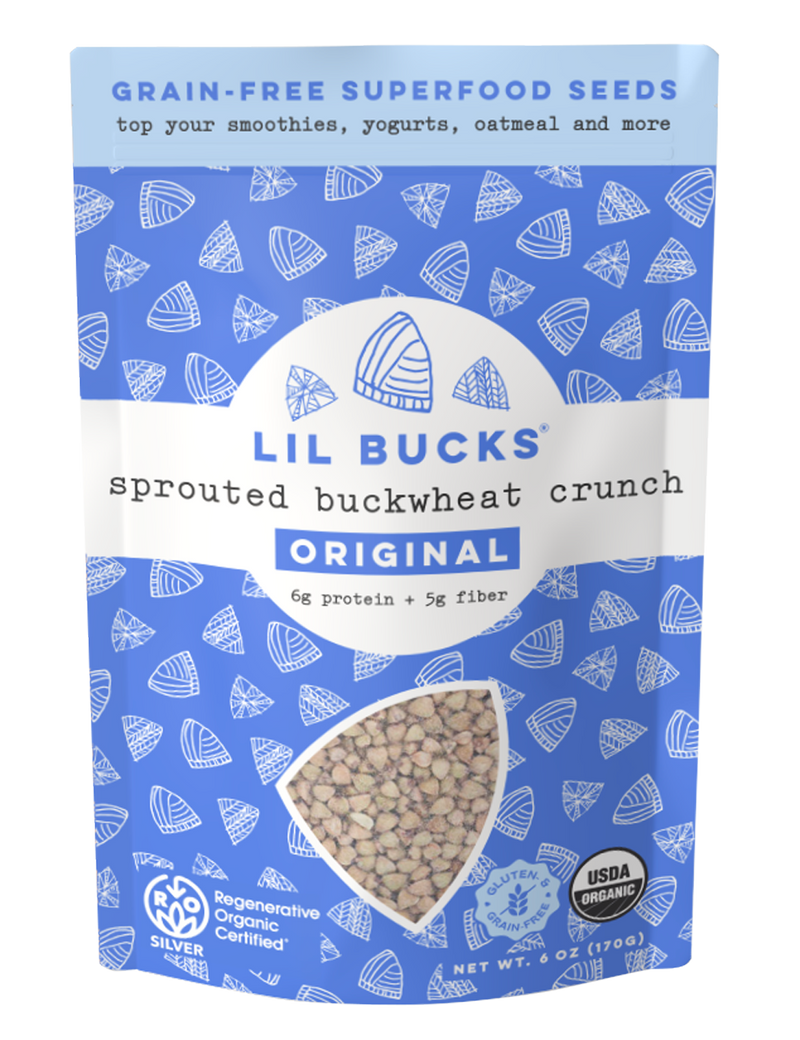 Lil Bucks Sprouted Buckwheat crunch - original 6g protein + 5g fiber