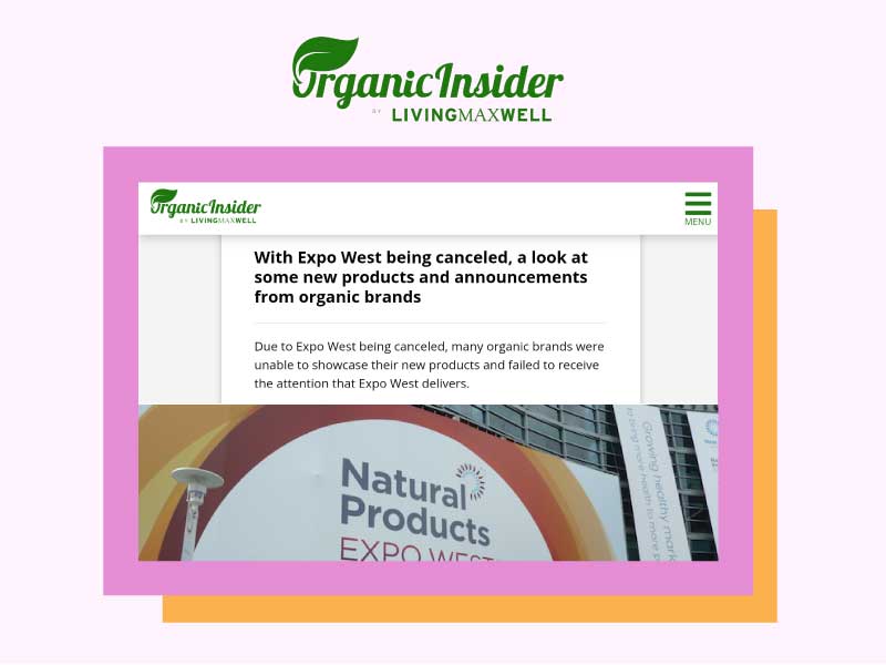 Organic Insider: A look at some new products and announcements from organic brands