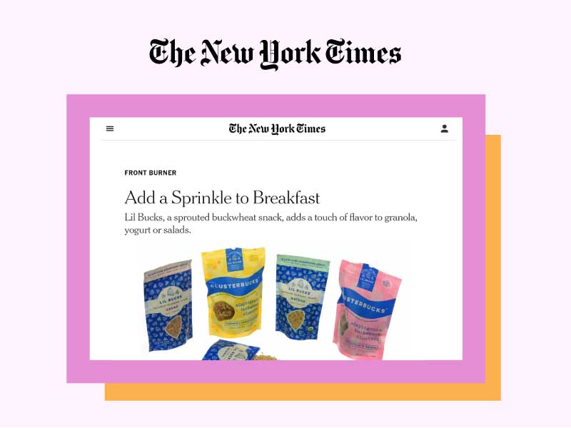 New York Times: Add a Sprinkle to Breakfast