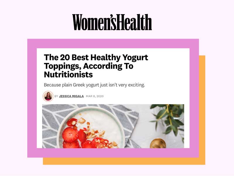 Women's Health: The 20 Best Healthy Yogurt Toppings, According To Nutritionists