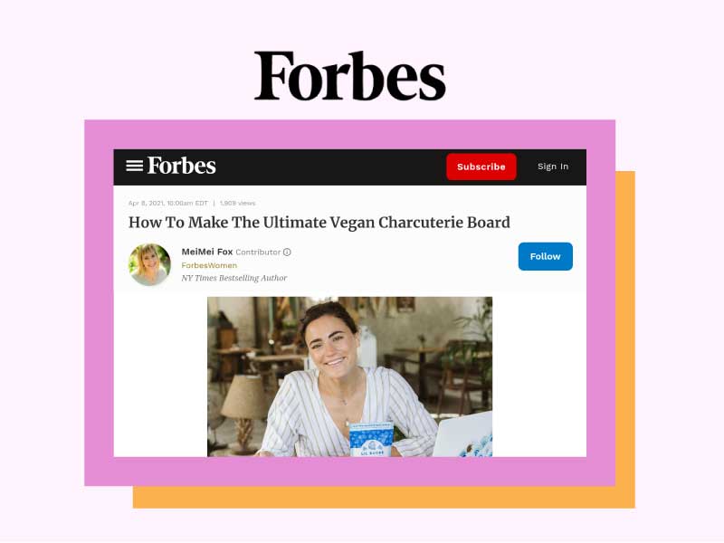 Forbes: How To Make The Ultimate Vegan Charcuterie Board