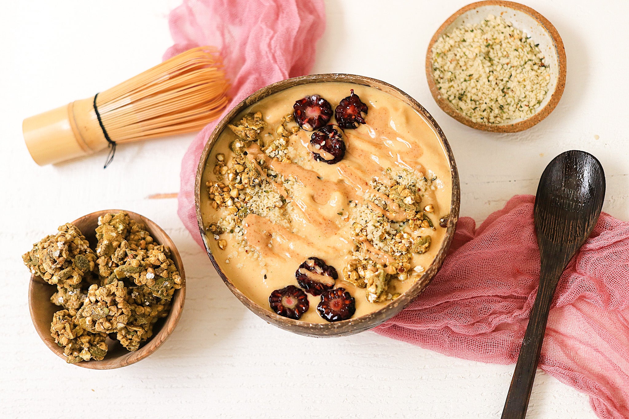 Strawberry Matcha Smoothie Bowl