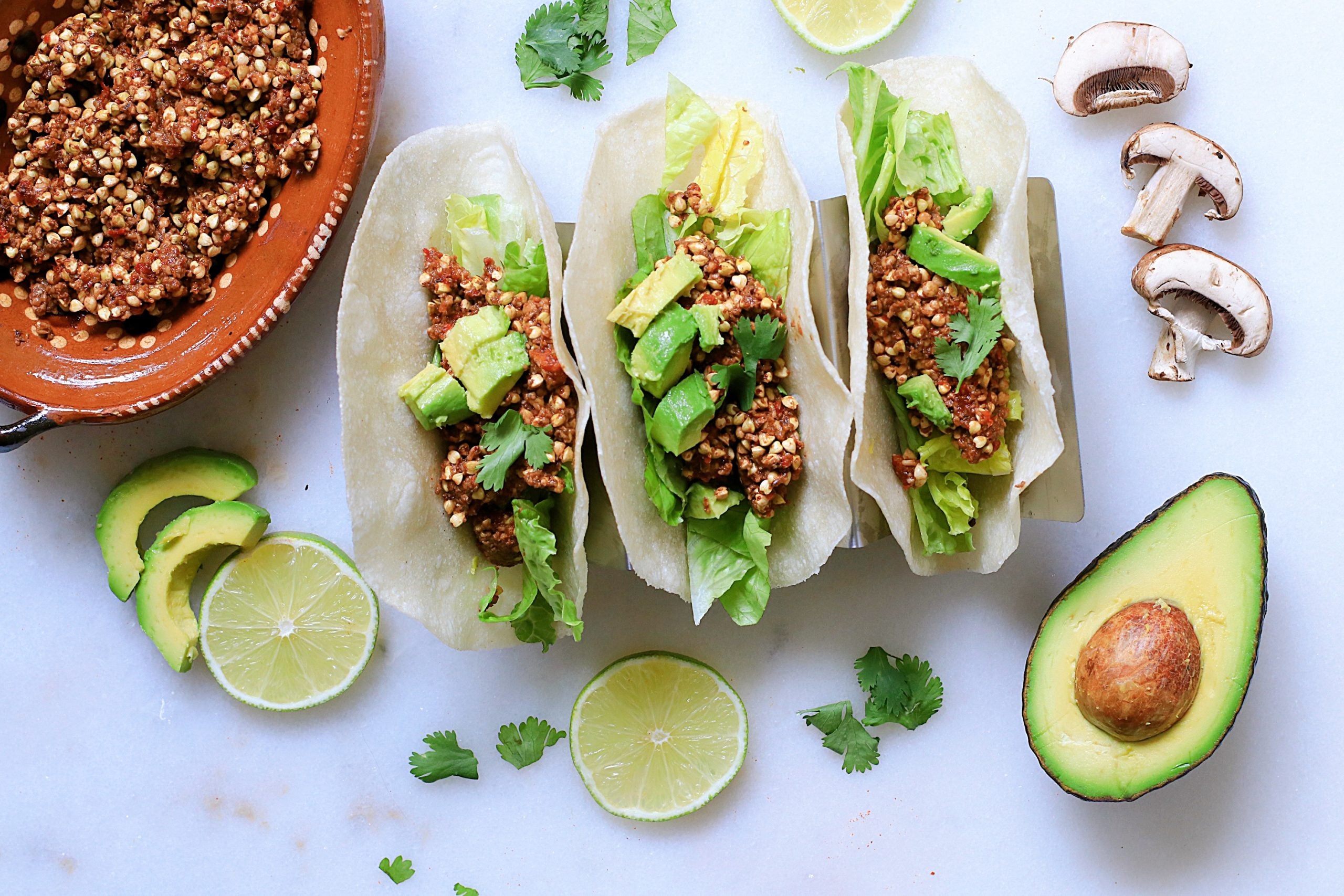Danielle's Mushroom Lil Bucks "Chorizo" Tacos