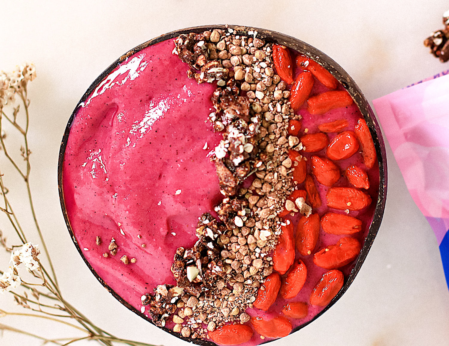 Danielle's Pink Protein Smoothie Bowl