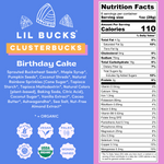 Birthday Cake Clusterbucks Nutrition info