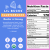 bucks 'n honey 1.6 oz nutrition label