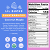 Coconut Maple Clusterbucks 6 oz bag nutrition facts