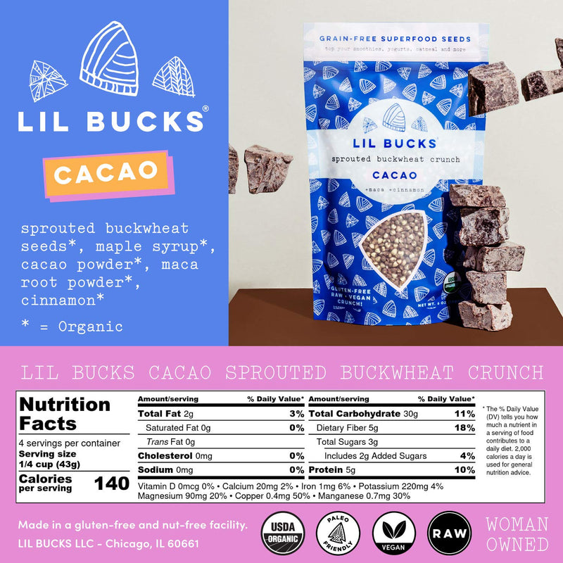 Cacao lil bucks nutrition facts