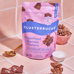 Stylized Chocolate Sea Salt Clusterbucks 