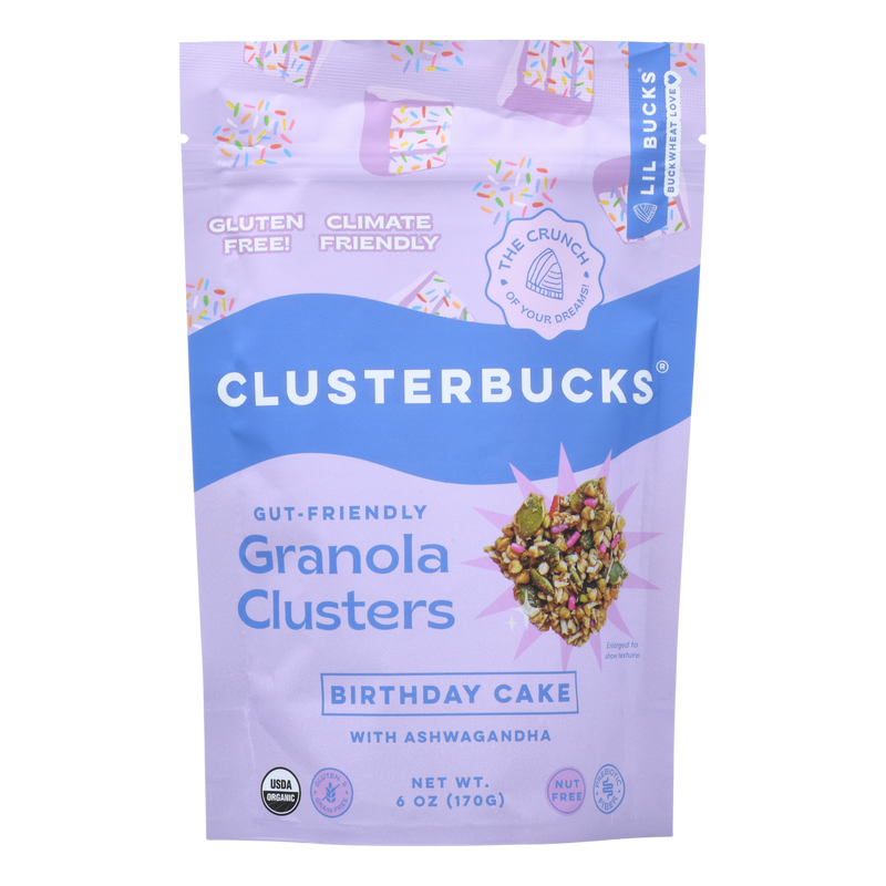 Birthday Cake Clusterbucks - Gut-Friendly Granola Clusters