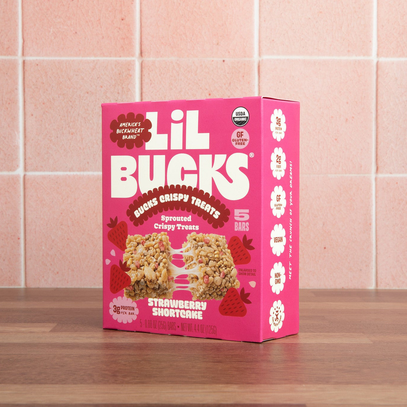 Strawberry Shortcake Bucks Crispy Treat
