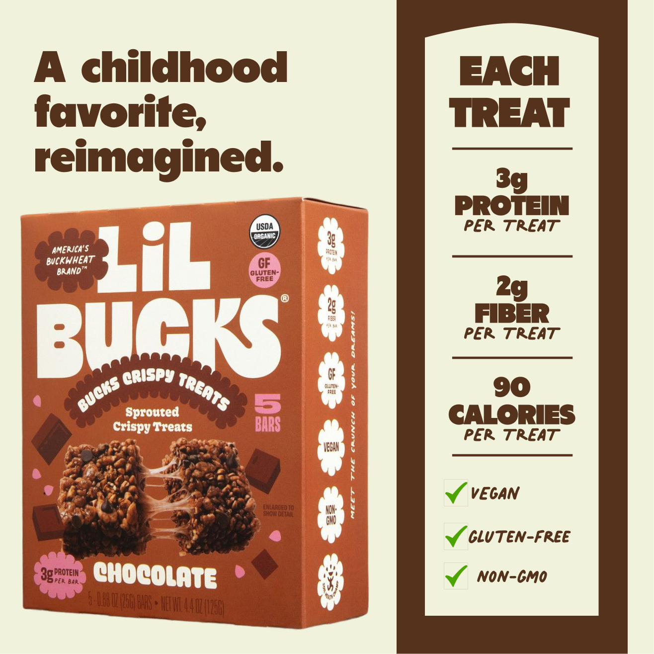 Chocolate Bucks Crispy Treat