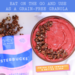 eat on the go or as a grain free granola, with reishi for immunity and better sleep