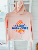 back of lil bucks pink hoodie