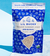 original lil bucks sprouted buckwheat crunch gluten free granola regular size bag